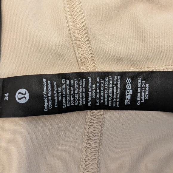 Men's Lululemon ABC Classic-Fit 5 Pocket Pant 32"LWarpstreme - Picture 3 of 5